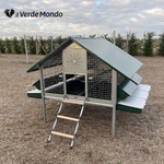 Pollaio in Ferro Araucana | Con Porta Anti Predatore e Vassoio Raccolta Feci