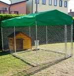 Box Per Cani Modello Lilli Recinto 3,96 X 2,28 Coperto Senza Porta Ciotole