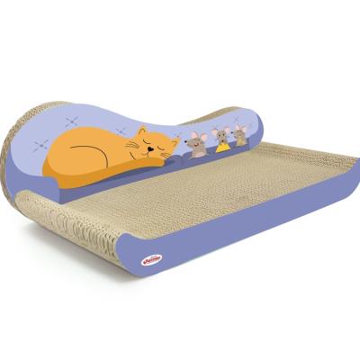 Tiragraffi Per Gatti In Cartone 2 In 1 - Reversibile, Con Erba Gatta, Per Proteggere I Mobili - Foto 12