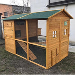 Brahma Xxxxl Plus Hühnerstall-Set: Gehege + automatische Tränke + Einzelnestfutterspender