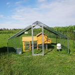 Padovana Hühnerstall-Set | 2x4 m Gehege + Zubehör | 2x4 m Überdachung