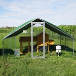 Padovana Plus Hühnerstall-Set | Gehege + Hühnerstall + automatische Tränke + Futtertrog | Meter 4X4-Abdeckung