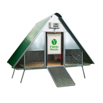 Isolierter Hühnerstall aus Eisen für 30 Legehennen mit Raubtierschutz