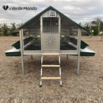 Pollaio in Ferro Araucana | Con Apri Porta Anti Predatore Senza Vassoio Raccolta Feci