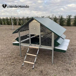 Pollaio in Ferro Araucana | Con vassoio raccolta feci senza porta anti predatore