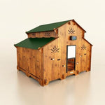 Pollaio per Galline Modello Faverolles Modello L Senza Porta Anti Predatore | In Laminato Plastico