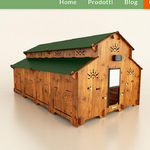 Pollaio per Galline Modello Faverolles Modello XL Porta Crepuscolare Inclusa | In Laminato Plastico