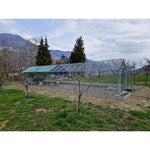 2,7 x 12 m Anti-Raubtier-Zaun | Verzinkter Rahmen mit Anti-Raubtier-Geflecht und Abdeckblech