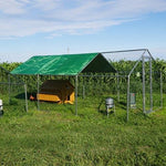 Kit Per Pollaio Cocincina Antipredatore | Recinto+pollaio+accessori+porta Auto Metri di Copertura 4X3