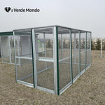 Offenes Gehege für Hühner und Vögel | Vogelnetzwerk 4x2