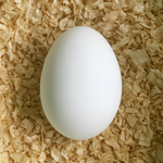 Gefälschtes Gänseei aus Keramik | Farbe Weiß