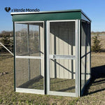 Überdachtes Hühner- und Vogelgehege | 2x2 Vogelschutznetz