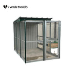 Überdachtes Terrarium für Ararauna 4x2 mit 30x30-Gitter