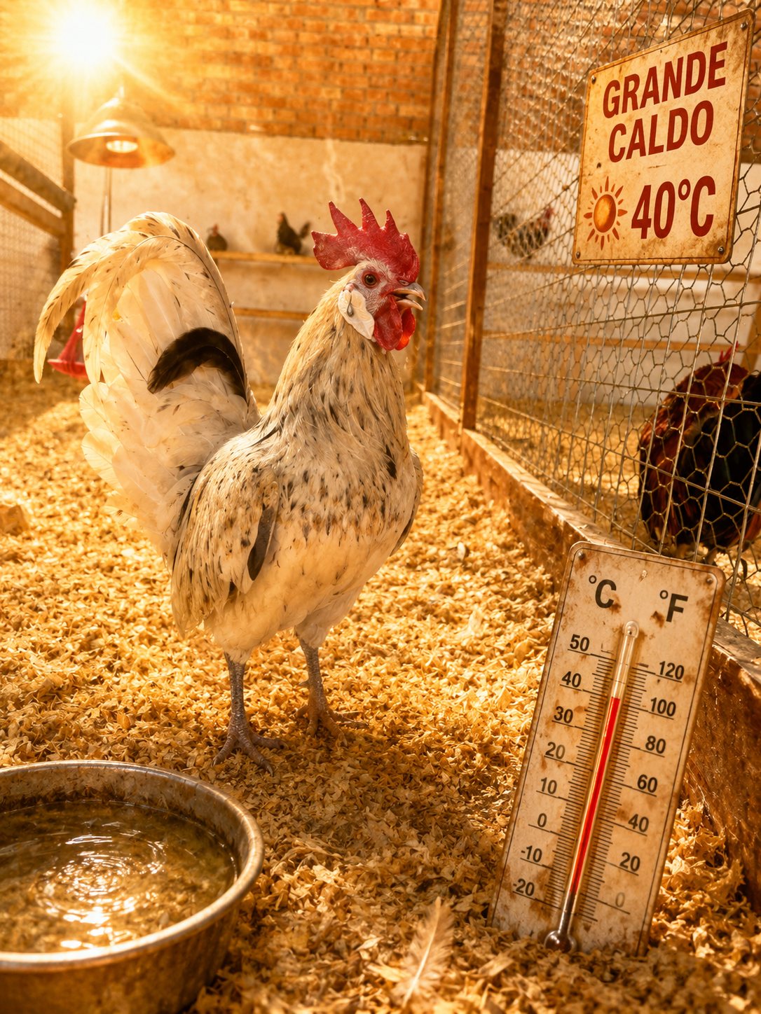 Come proteggere le galline dal caldo estivo