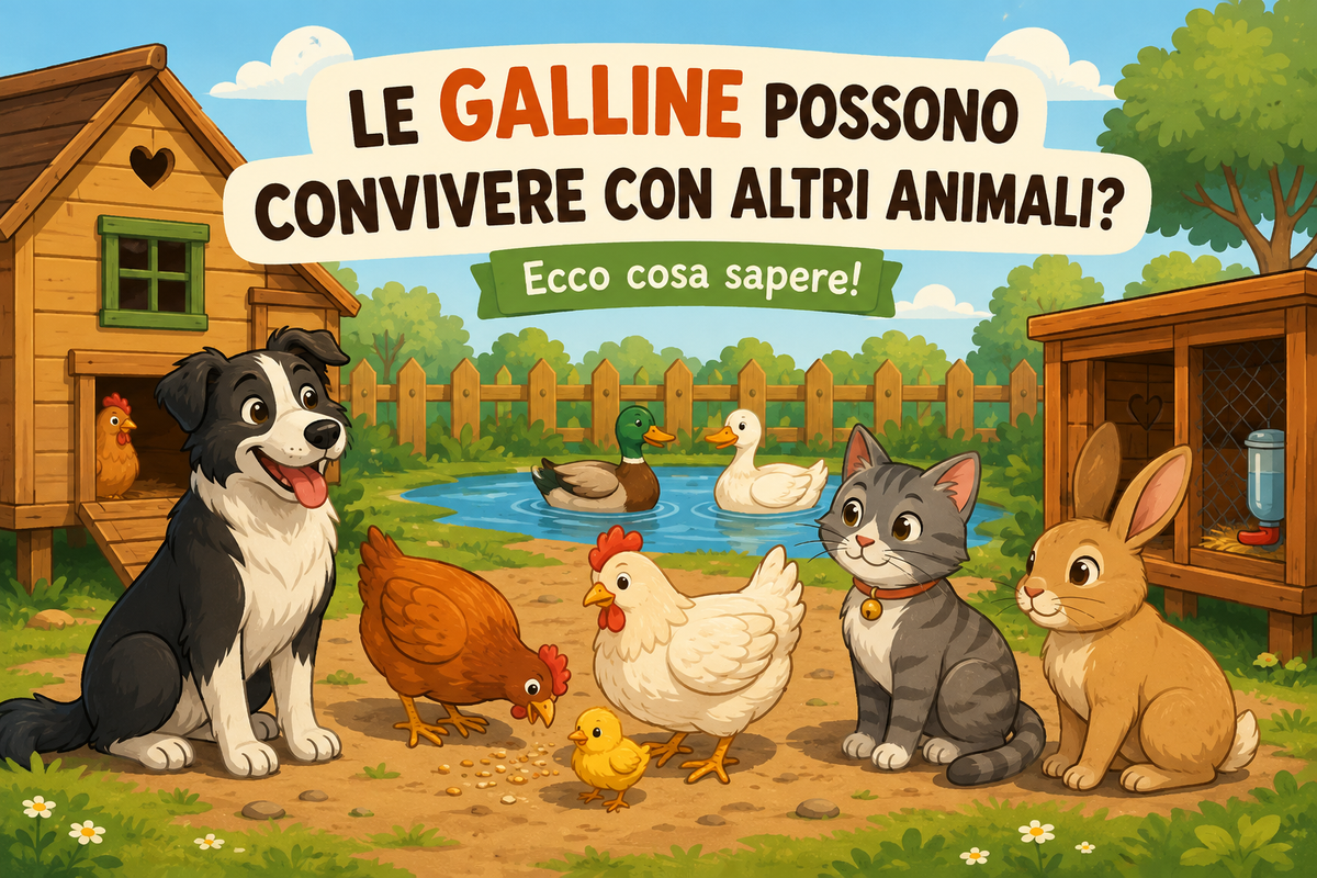 Le galline possono convivere con altri animali? Ecco cosa sapere