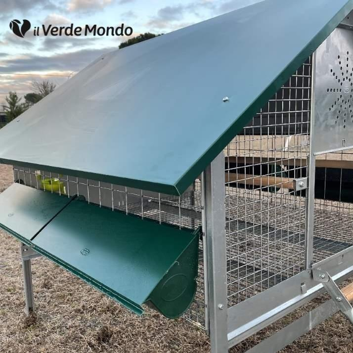 Pollaio in Ferro Bantam | Con Vassoio Raccolta Feci e Apri Porta Anti Predatore