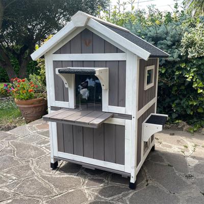 Silvestro Outdoor-Katzenhaus + Baffy Alleinfuttermittel für Katzen