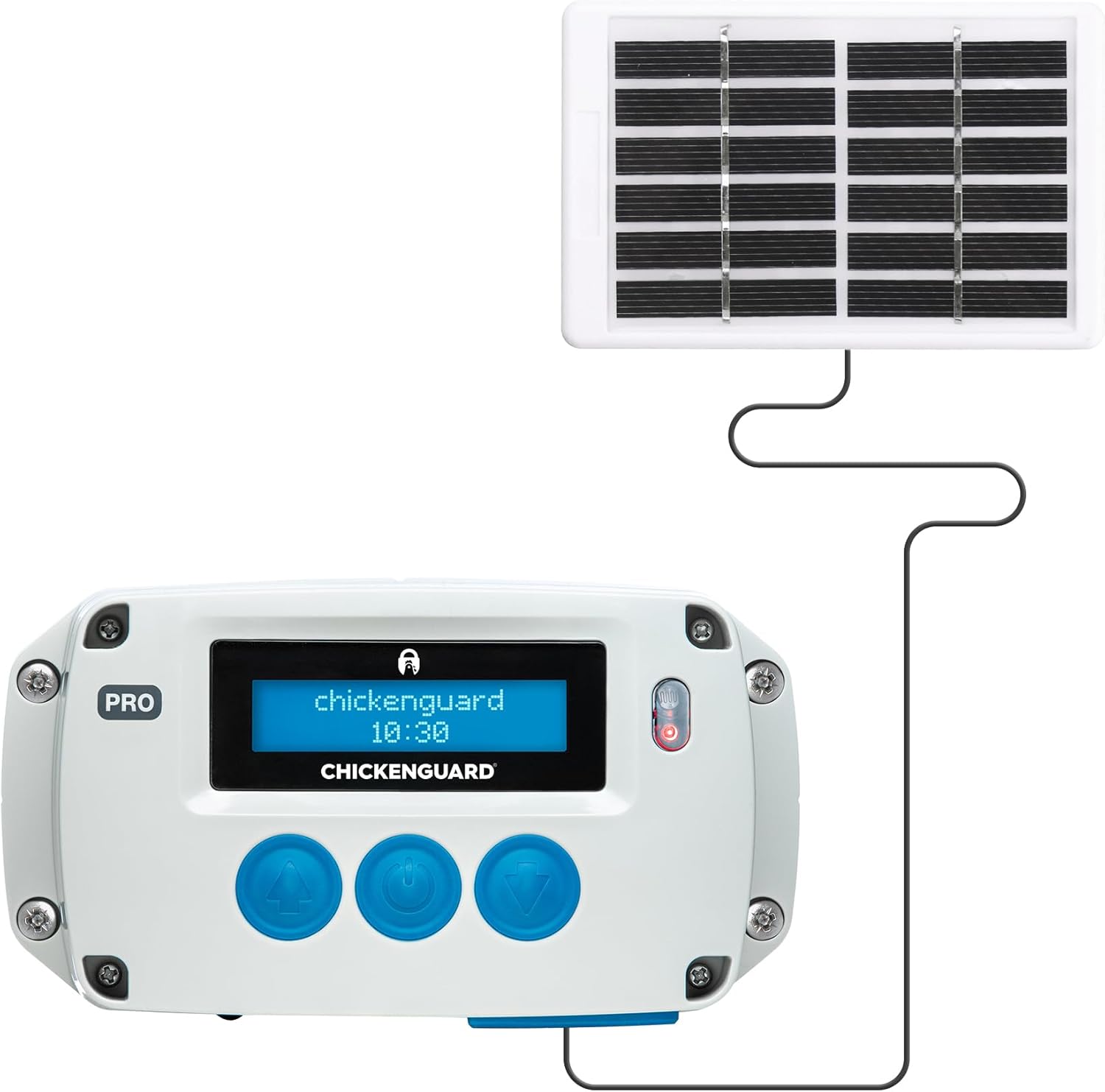 Apriporta Crepuscolare Per Pollaio Modello PRO con Pannello Solare