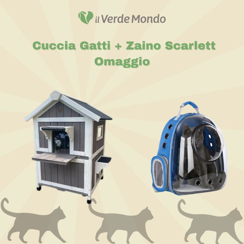 Silvestro Outdoor-Katzenhaus + Baffy Alleinfuttermittel für Katzen
