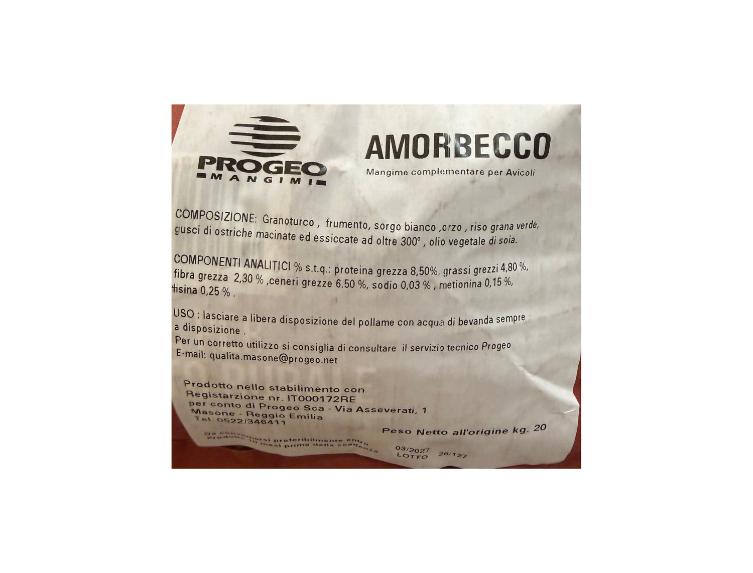 Mangime per Galline Ovaiole | Amorbecco By Progeo