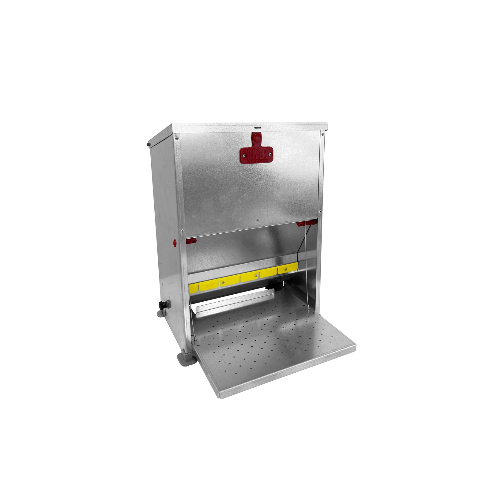 Kerbl Mangiatoia Verde In Ferro Zincato Con Staffe – Altezza 50 Cm, Diametro 38 Cm - 2