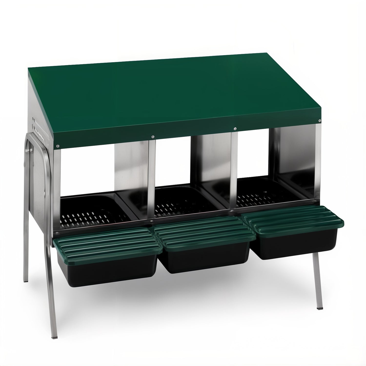 Nido per ovaiole rialzato | Vassoio in plastica | 3 posti