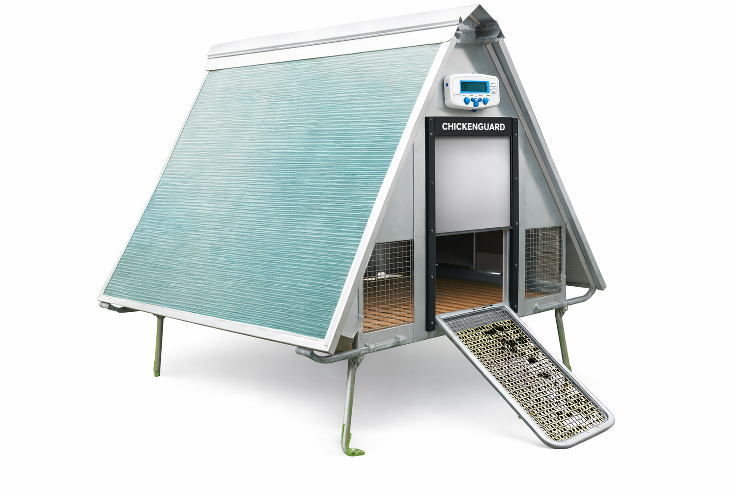 Pollaio Coibentato 10 Galline Tetto Apribile Con Dispositivo Antipredatore