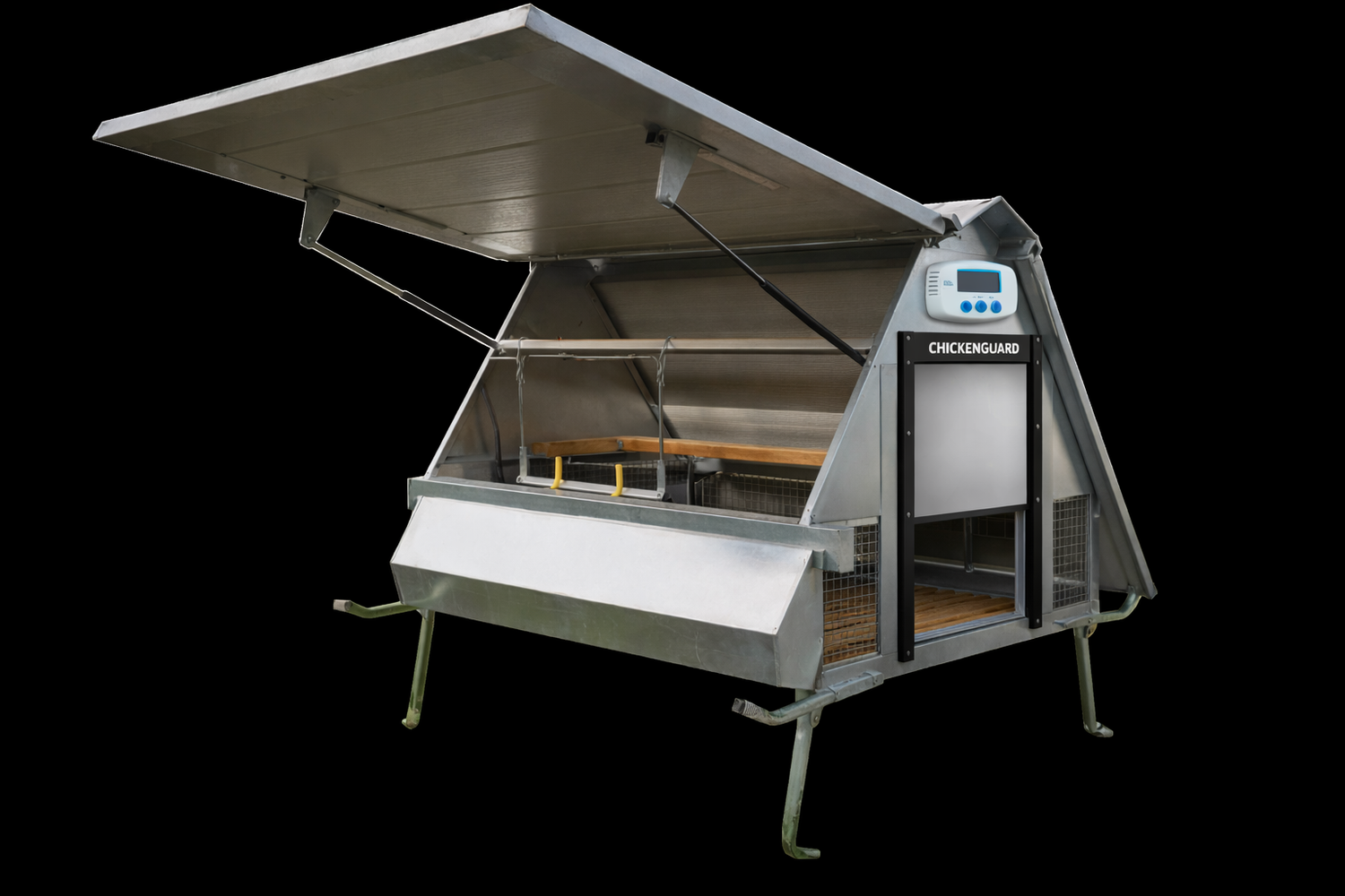 Pollaio Coibentato 10 Galline Tetto Apribile Con Dispositivo Antipredatore