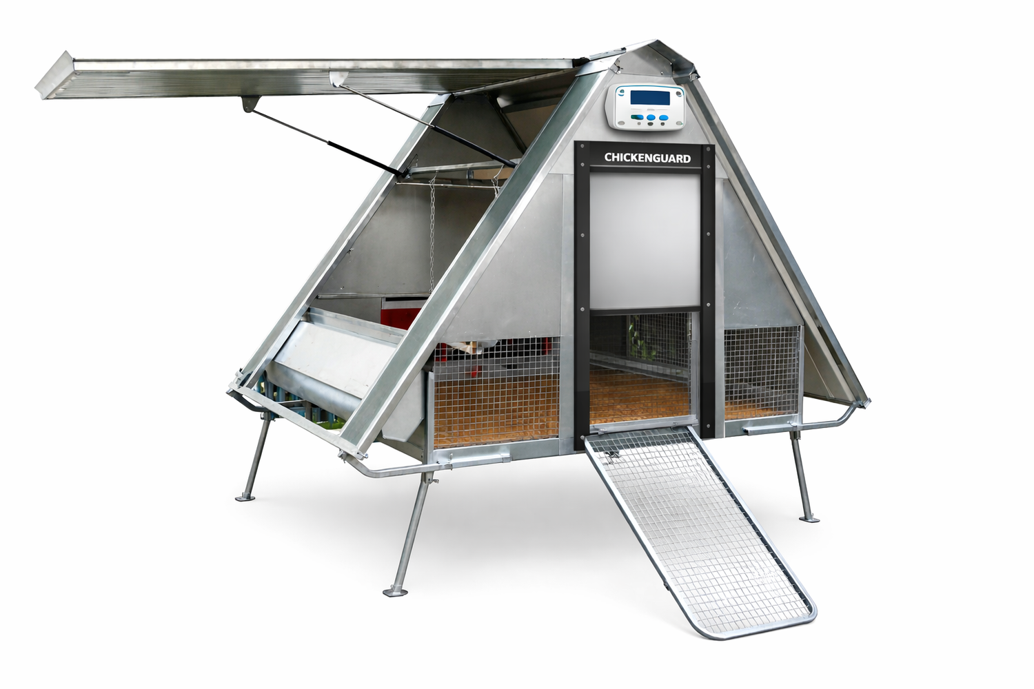 Pollaio Coibentato 16 Galline Tetto Apribile Con Dispositivo Antipredatore
