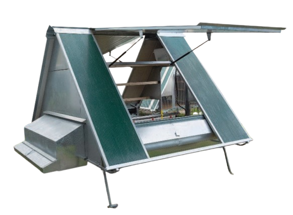 Pollaio Coibentato in Ferro 30 Galline tetto apribile