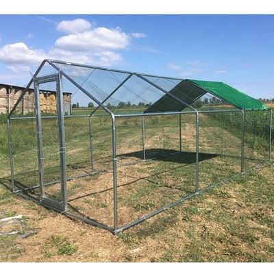 Recinto Da Giardino Per Animali Da Cortile 6x3 |Mod. XL Copertura 2X3 m