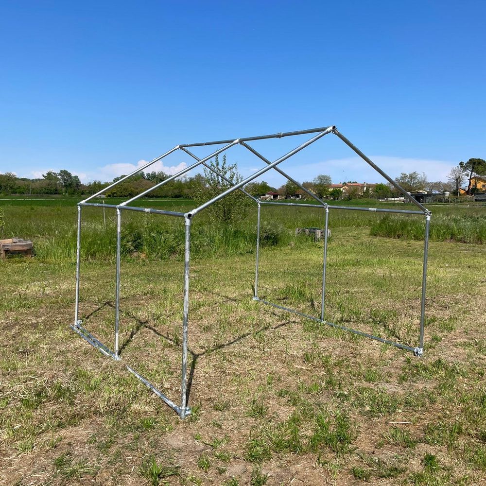 Recinto Avicolo Modulare 2,7x3 mt | Telaio in Acciaio Zincato