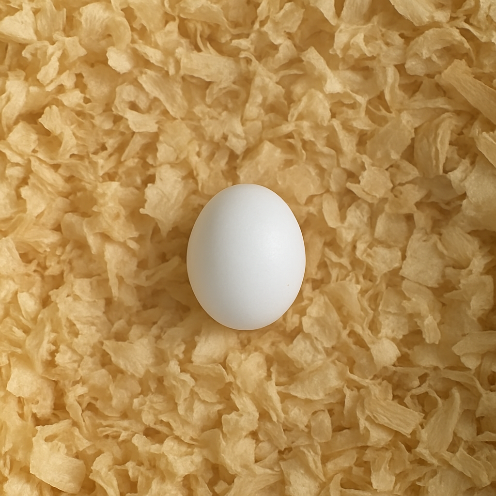 Uovo Finto Per Uccelli In Plastica | Colore Bianco Piccole